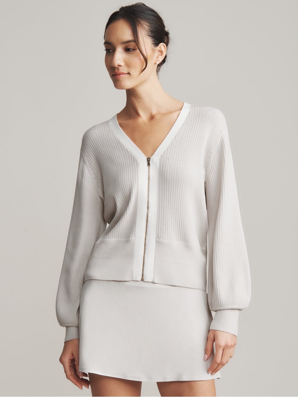 Rhone Pars Cardigan V-neck Zip Up Women’s Size Small
